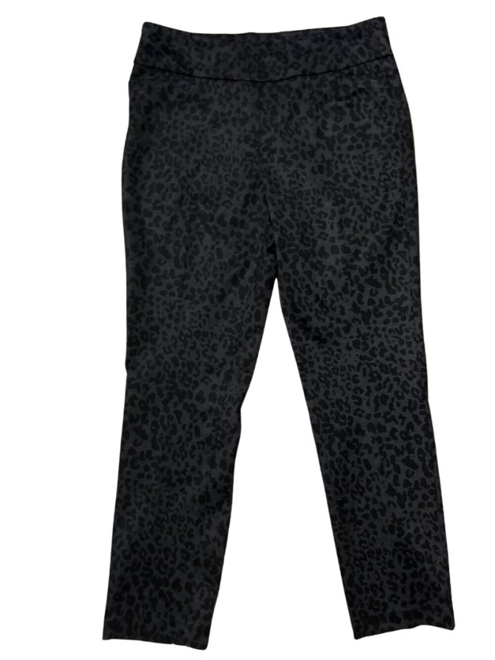 Westbound Black Gray Leopard Print Stretch Pants Size 12R